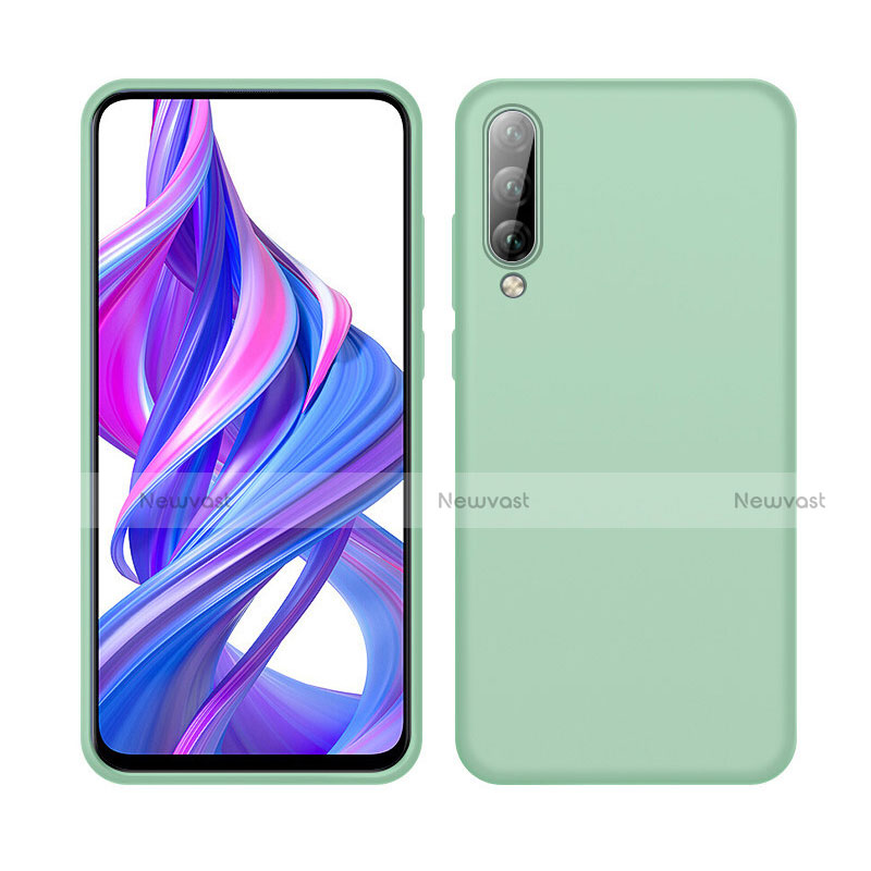 Ultra-thin Silicone Gel Soft Case 360 Degrees Cover S05 for Huawei P Smart Pro (2019) Green