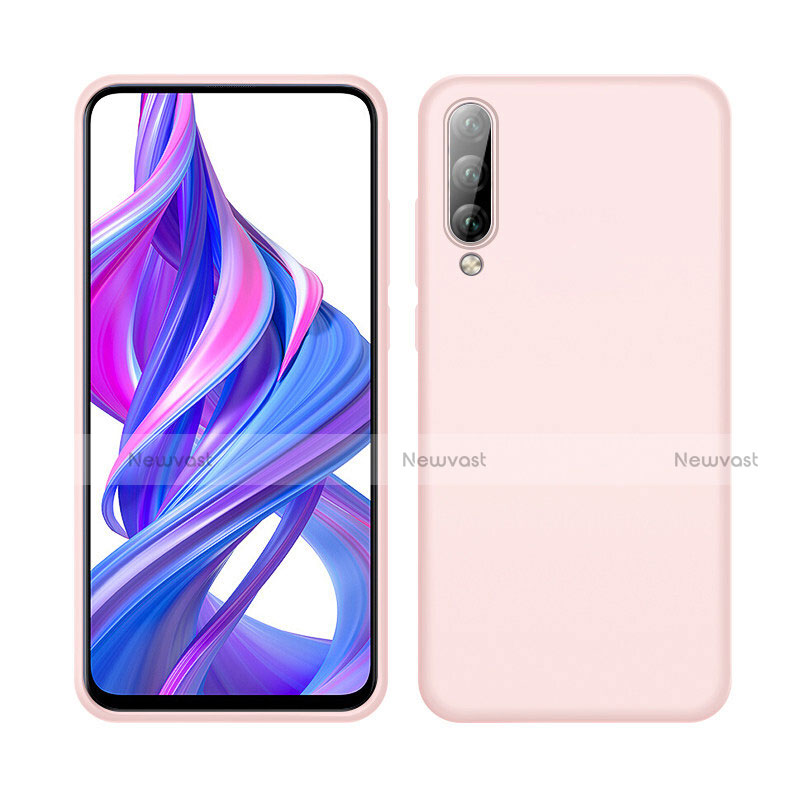 Ultra-thin Silicone Gel Soft Case 360 Degrees Cover S05 for Huawei P Smart Pro (2019) Pink