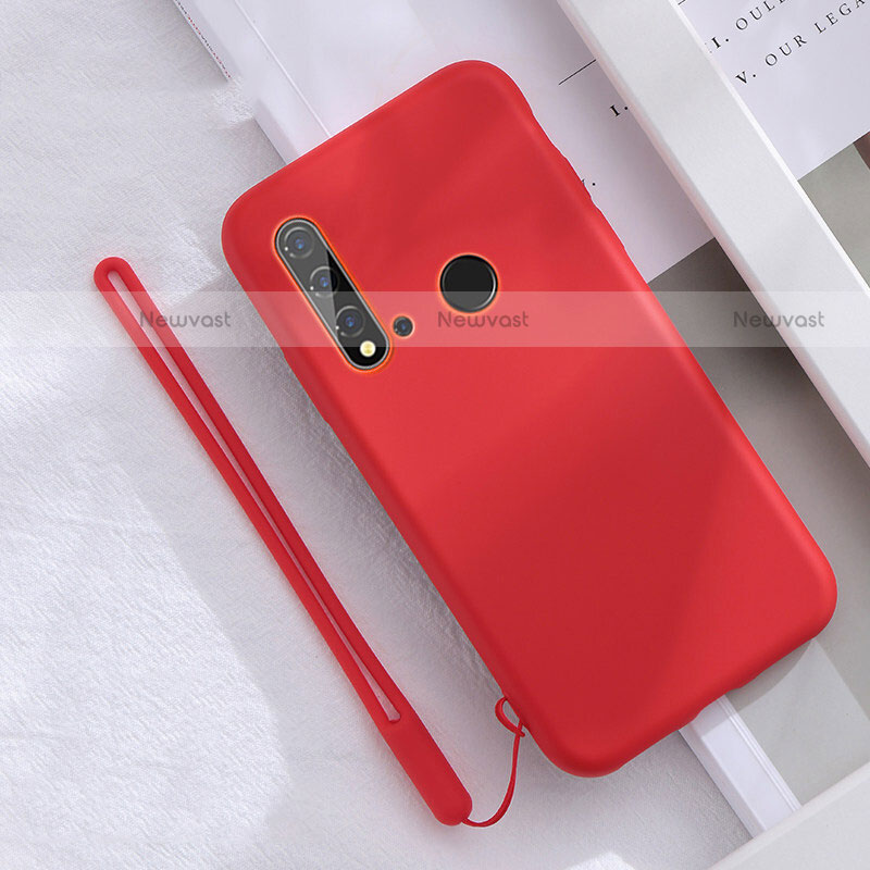 Ultra-thin Silicone Gel Soft Case 360 Degrees Cover S05 for Huawei P20 Lite (2019) Red