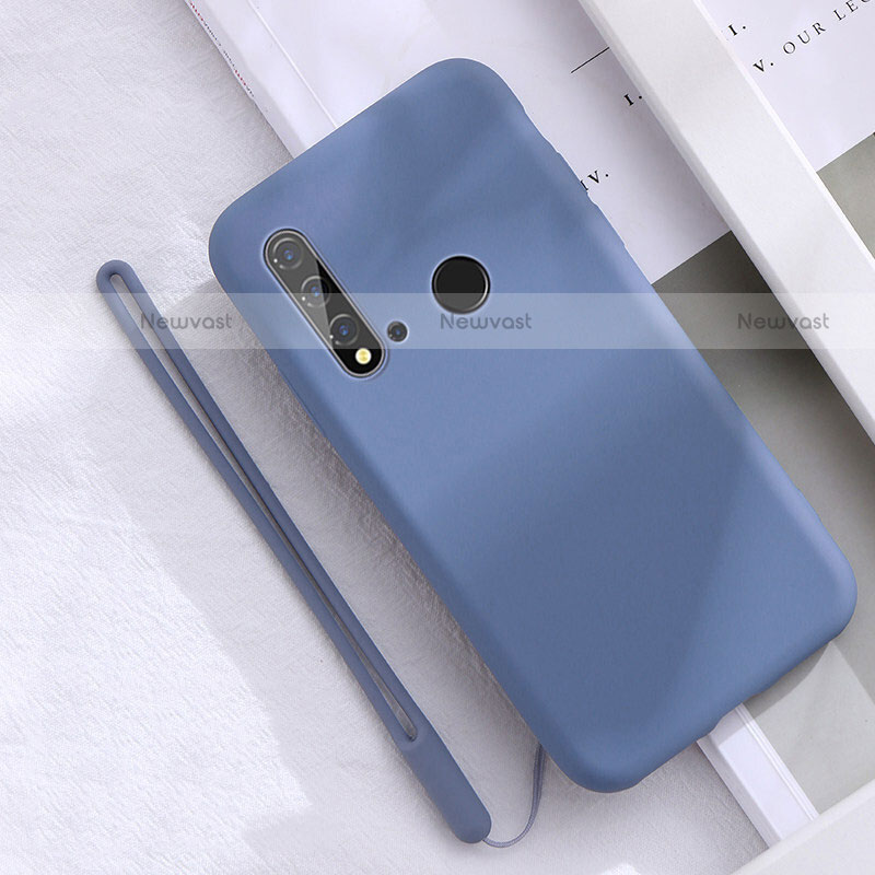 Ultra-thin Silicone Gel Soft Case 360 Degrees Cover S05 for Huawei P20 Lite (2019) Sky Blue