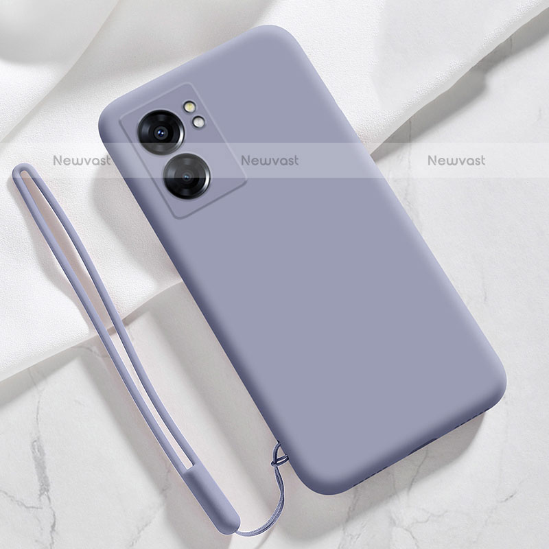 Ultra-thin Silicone Gel Soft Case 360 Degrees Cover S05 for OnePlus Nord N300 5G Lavender Gray