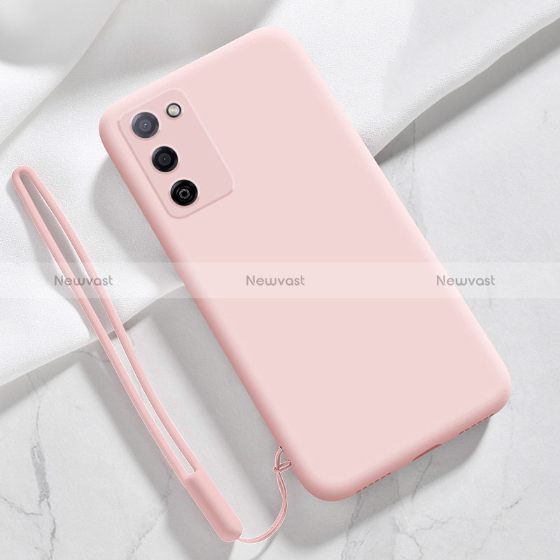 Ultra-thin Silicone Gel Soft Case 360 Degrees Cover S05 for Oppo A53s 5G Pink