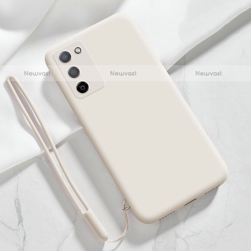 Ultra-thin Silicone Gel Soft Case 360 Degrees Cover S05 for Oppo A55 5G White