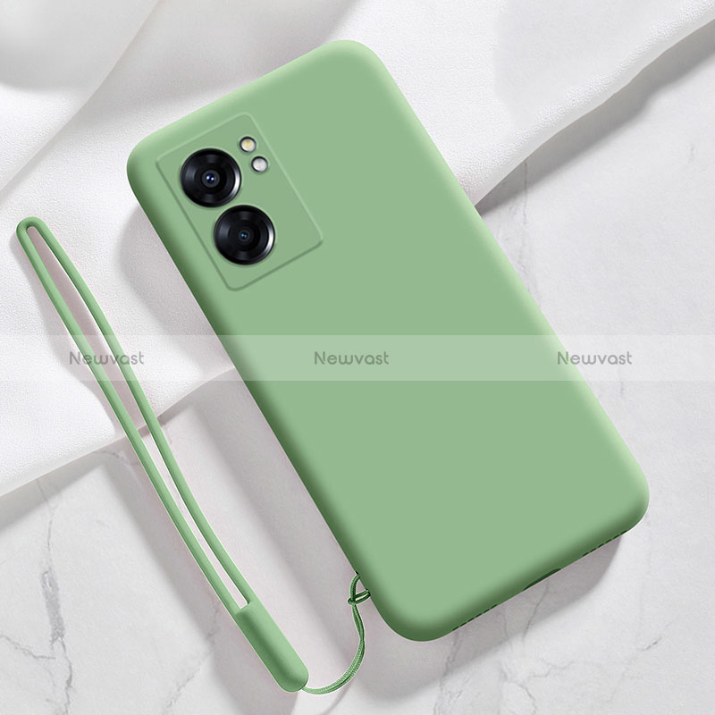 Ultra-thin Silicone Gel Soft Case 360 Degrees Cover S05 for Oppo A57 5G Green