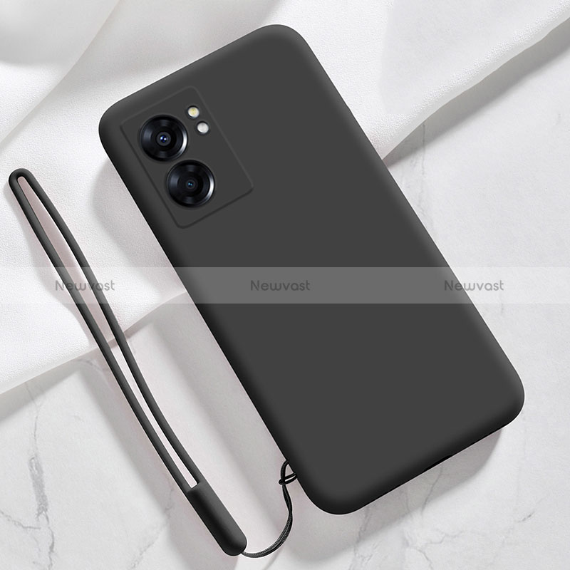 Ultra-thin Silicone Gel Soft Case 360 Degrees Cover S05 for Oppo A77 5G Black