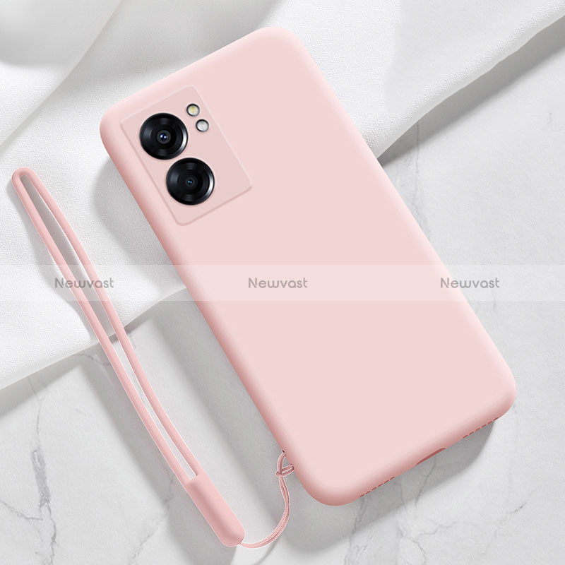 Ultra-thin Silicone Gel Soft Case 360 Degrees Cover S05 for Oppo A77 5G Pink