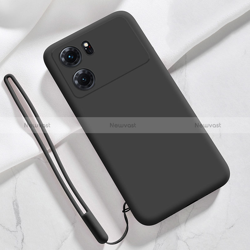 Ultra-thin Silicone Gel Soft Case 360 Degrees Cover S05 for Oppo K10 5G Black