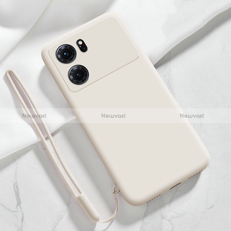 Ultra-thin Silicone Gel Soft Case 360 Degrees Cover S05 for Oppo K10 5G White