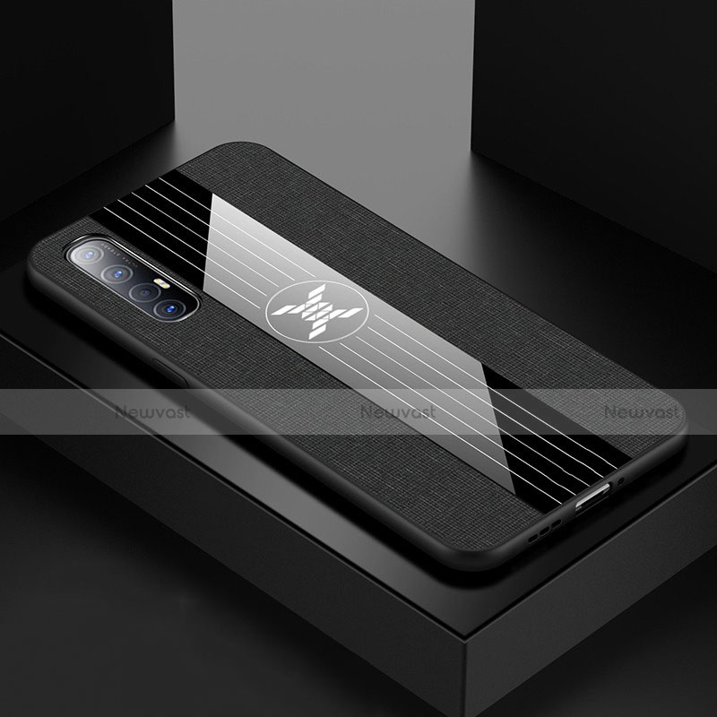 Ultra-thin Silicone Gel Soft Case 360 Degrees Cover S05 for Oppo Reno3 Pro Black