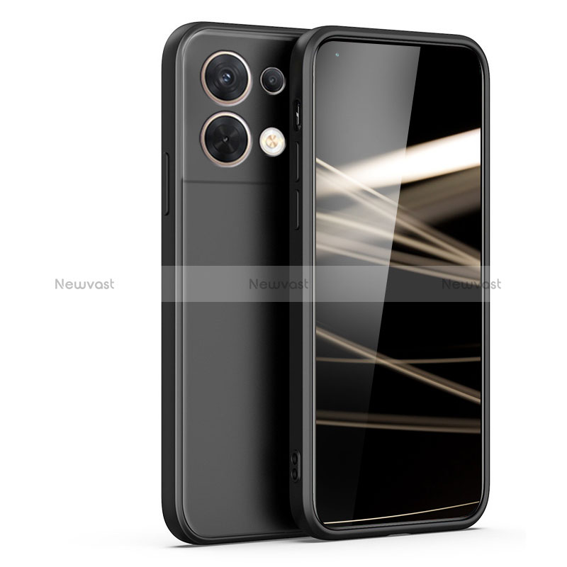 Ultra-thin Silicone Gel Soft Case 360 Degrees Cover S05 for Oppo Reno9 5G Black