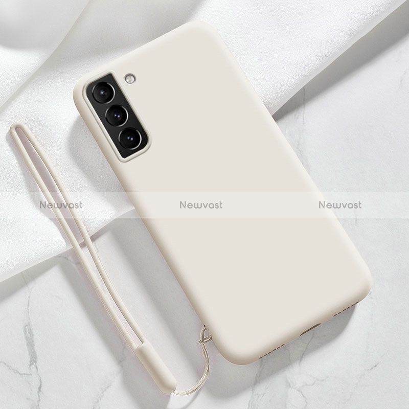 Ultra-thin Silicone Gel Soft Case 360 Degrees Cover S05 for Samsung Galaxy S24 Plus 5G White