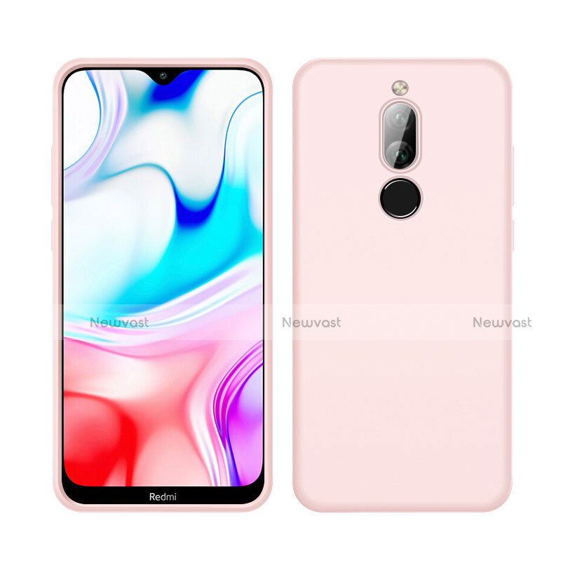 Ultra-thin Silicone Gel Soft Case 360 Degrees Cover S05 for Xiaomi Redmi 8 Pink