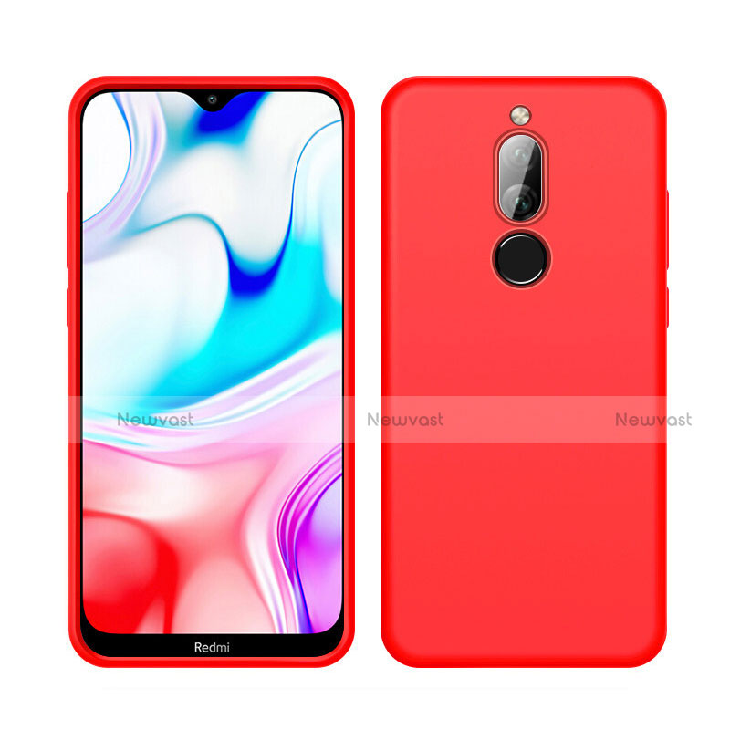 Ultra-thin Silicone Gel Soft Case 360 Degrees Cover S05 for Xiaomi Redmi 8 Red