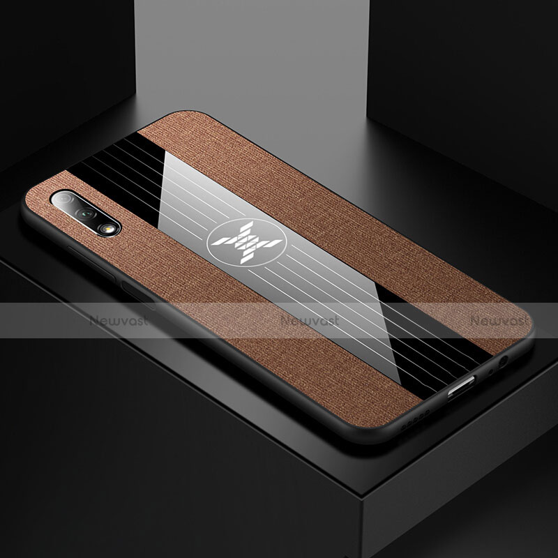 Ultra-thin Silicone Gel Soft Case 360 Degrees Cover S06 for Huawei P Smart Z (2019) Brown