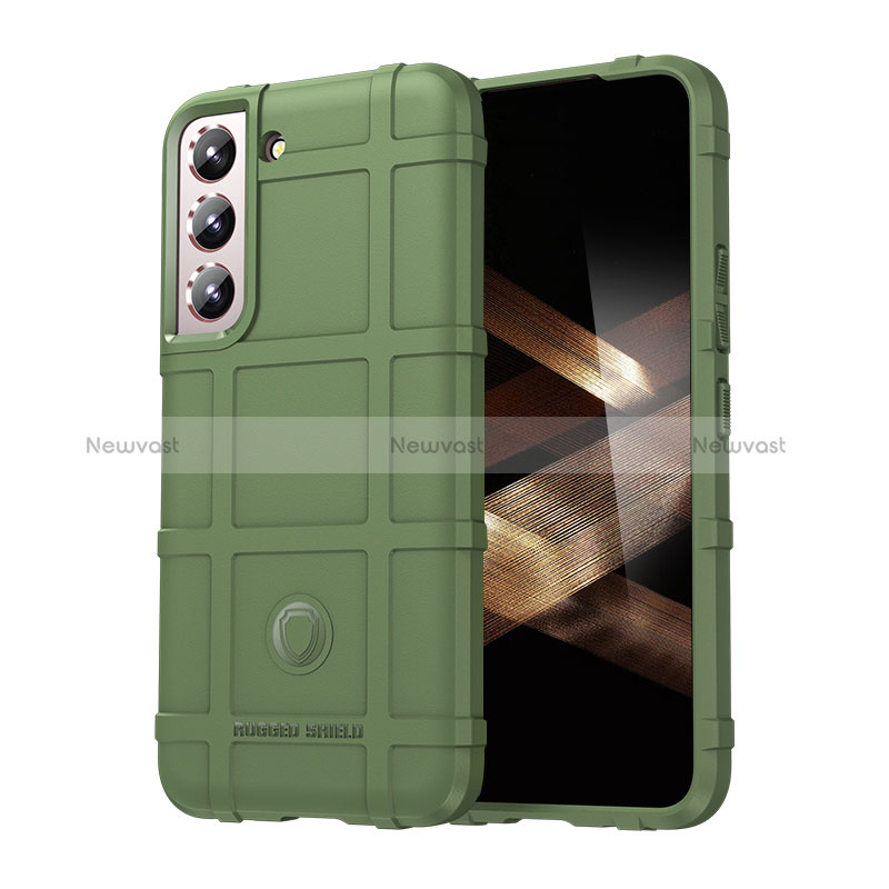 Ultra-thin Silicone Gel Soft Case 360 Degrees Cover S06 for Samsung Galaxy S24 Plus 5G Green