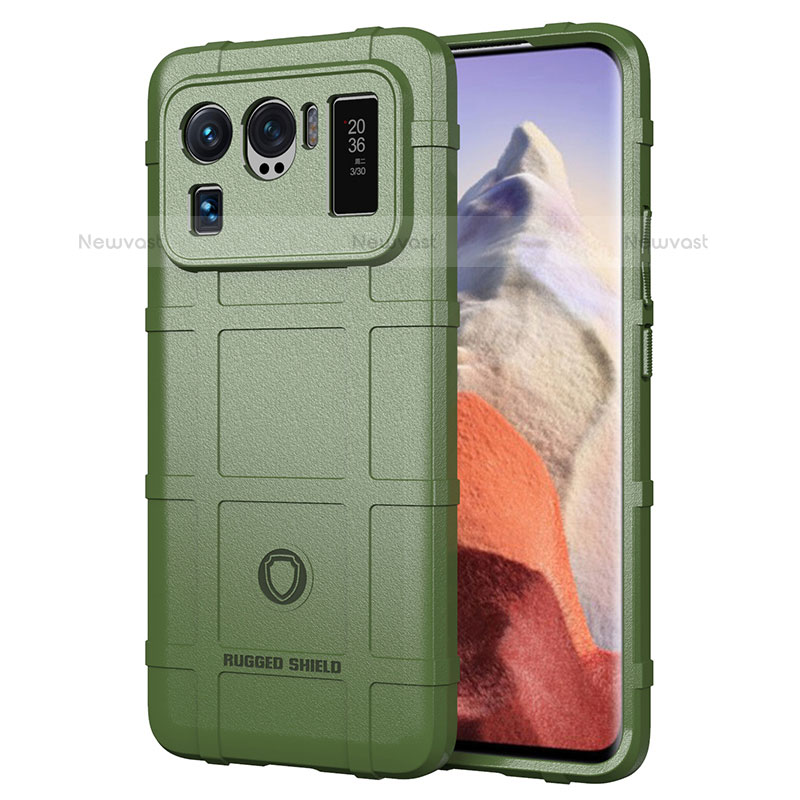 Ultra-thin Silicone Gel Soft Case 360 Degrees Cover S07 for Xiaomi Mi 11 Ultra 5G Green