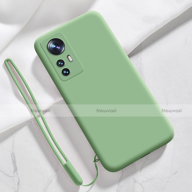 Ultra-thin Silicone Gel Soft Case 360 Degrees Cover S07 for Xiaomi Mi 12 5G Matcha Green