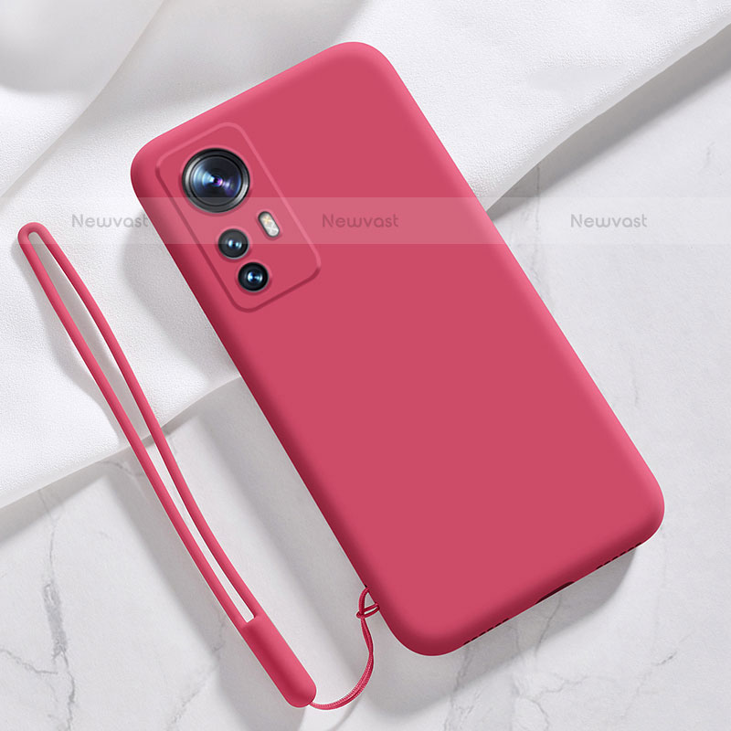 Ultra-thin Silicone Gel Soft Case 360 Degrees Cover S07 for Xiaomi Mi 12 Pro 5G Red