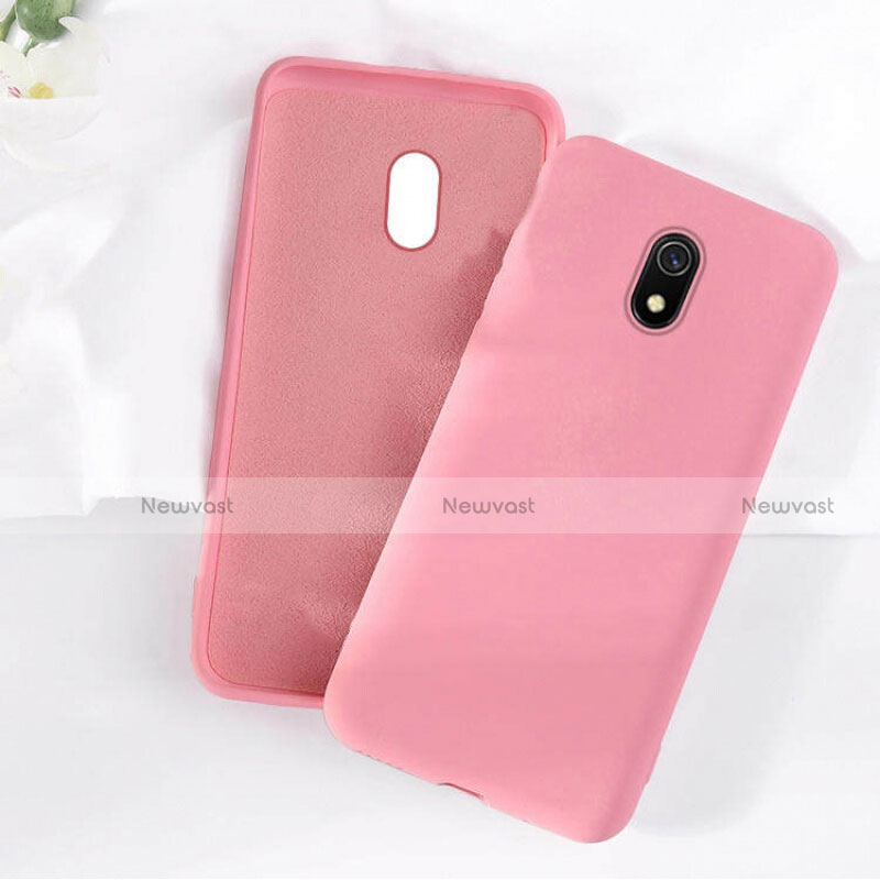 Ultra-thin Silicone Gel Soft Case 360 Degrees Cover S07 for Xiaomi Redmi 8A Pink