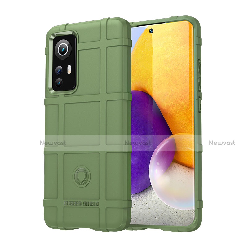 Ultra-thin Silicone Gel Soft Case 360 Degrees Cover S08 for Xiaomi Mi 12 5G Green