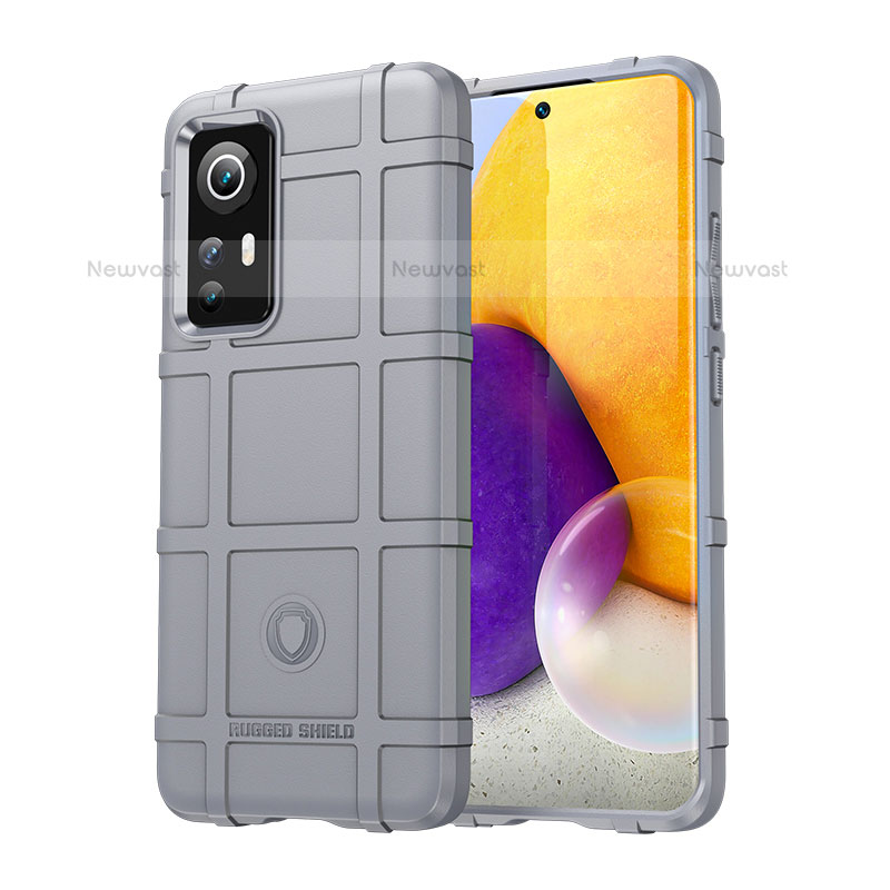 Ultra-thin Silicone Gel Soft Case 360 Degrees Cover S08 for Xiaomi Mi 12 Lite 5G Gray