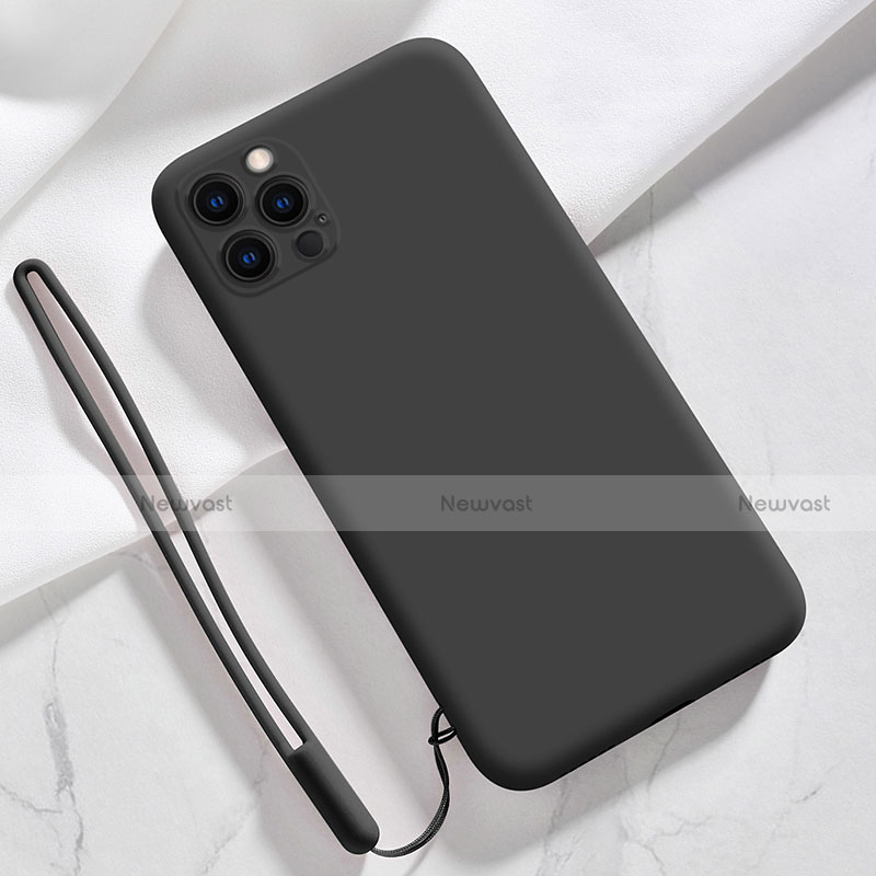 Ultra-thin Silicone Gel Soft Case 360 Degrees Cover S09 for Apple iPhone 14 Pro Max Black