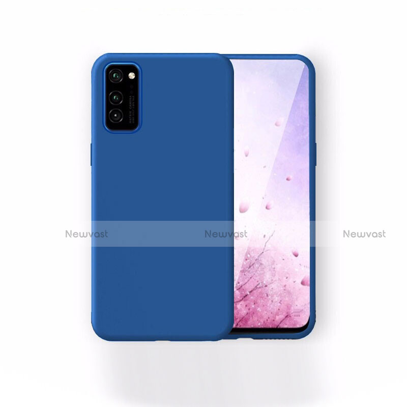 Ultra-thin Silicone Gel Soft Case 360 Degrees Cover T01 for Huawei Honor V30 5G Blue