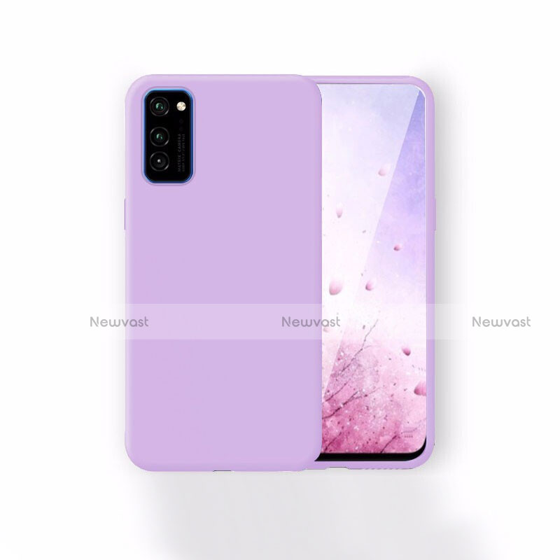 Ultra-thin Silicone Gel Soft Case 360 Degrees Cover T01 for Huawei Honor V30 5G Purple