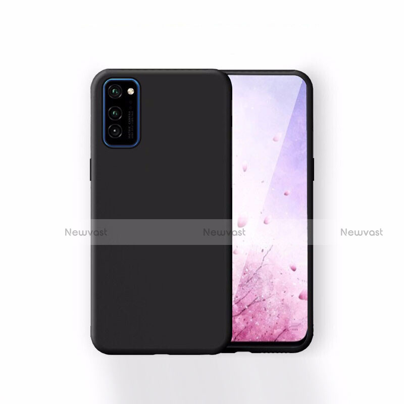 Ultra-thin Silicone Gel Soft Case 360 Degrees Cover T01 for Huawei Honor View 30 Pro 5G Black
