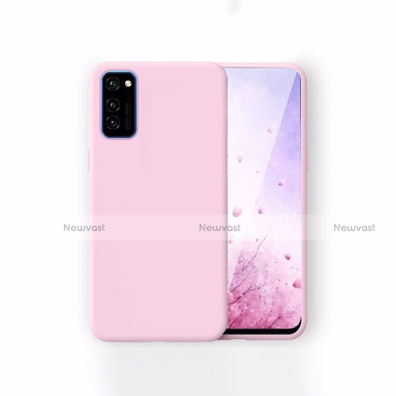 Ultra-thin Silicone Gel Soft Case 360 Degrees Cover T01 for Huawei Honor View 30 Pro 5G Rose Gold