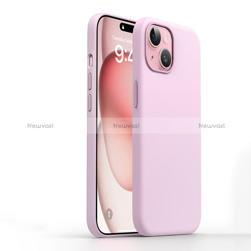 Ultra-thin Silicone Gel Soft Case 360 Degrees Cover YK1 for Apple iPhone 14 Pink