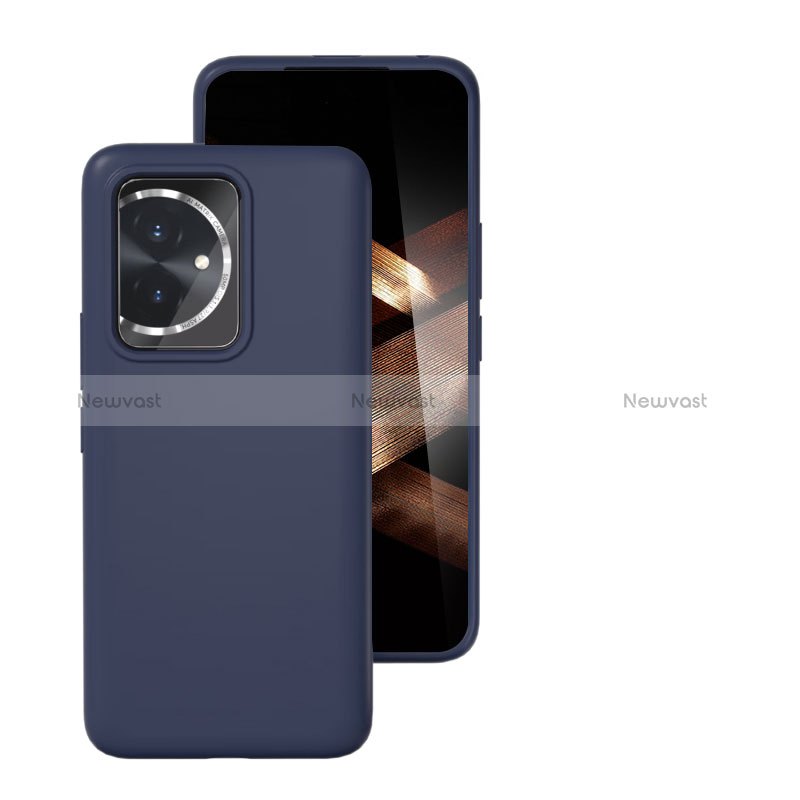 Ultra-thin Silicone Gel Soft Case 360 Degrees Cover YK1 for Huawei Honor 100 5G Navy Blue