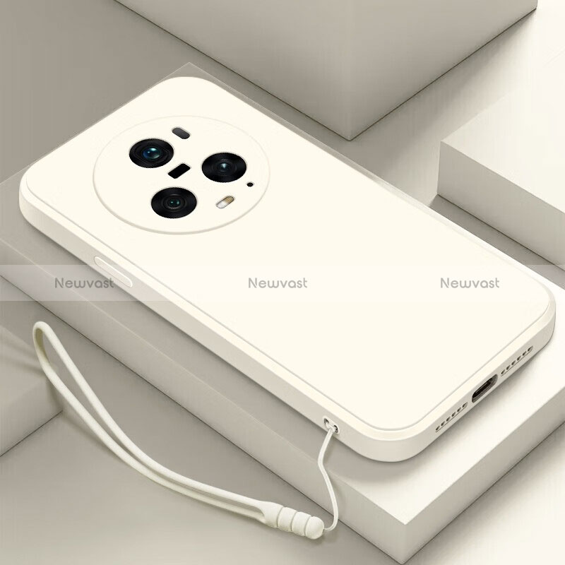 Ultra-thin Silicone Gel Soft Case 360 Degrees Cover YK1 for Huawei Honor Magic5 Pro 5G White