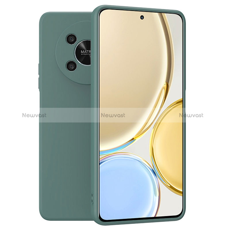 Ultra-thin Silicone Gel Soft Case 360 Degrees Cover YK1 for Huawei Honor X9 5G Green