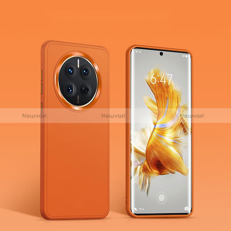 Ultra-thin Silicone Gel Soft Case 360 Degrees Cover YK1 for Huawei Mate 50 Orange