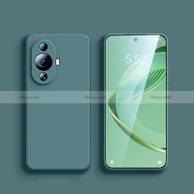 Ultra-thin Silicone Gel Soft Case 360 Degrees Cover YK1 for Huawei Nova 11 Midnight Green