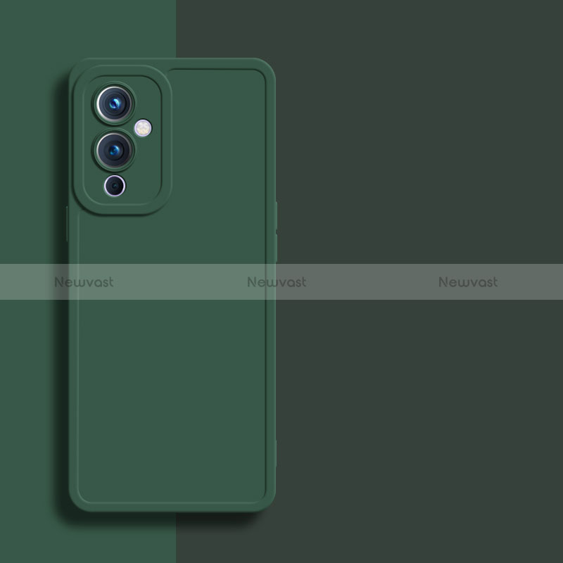 Ultra-thin Silicone Gel Soft Case 360 Degrees Cover YK1 for OnePlus 9 5G Green