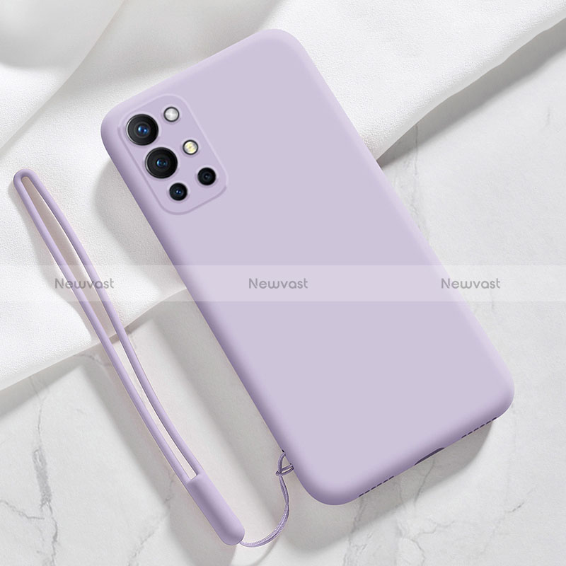 Ultra-thin Silicone Gel Soft Case 360 Degrees Cover YK1 for OnePlus 9R 5G Clove Purple