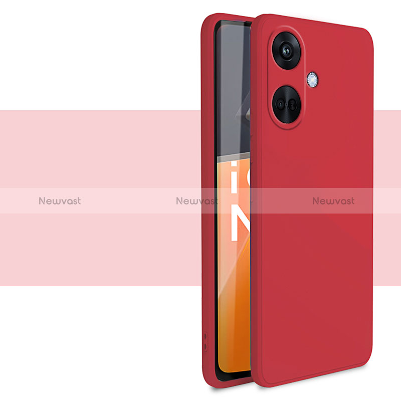 Ultra-thin Silicone Gel Soft Case 360 Degrees Cover YK1 for Oppo K11 5G Red