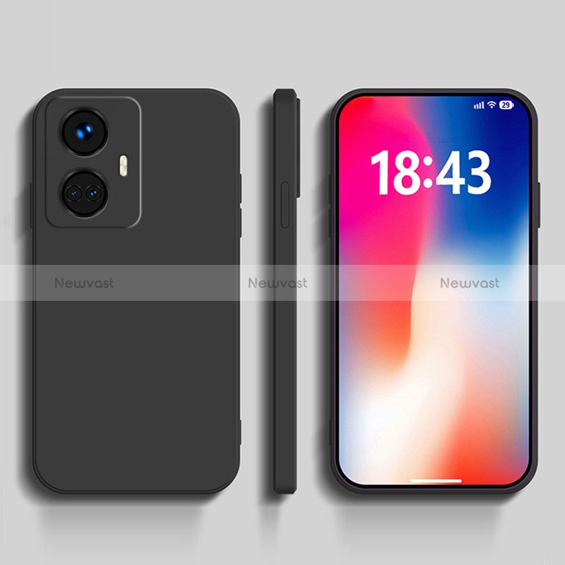 Ultra-thin Silicone Gel Soft Case 360 Degrees Cover YK1 for Realme 10 Pro+ Plus 5G Black