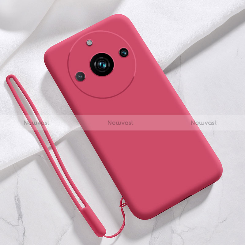 Ultra-thin Silicone Gel Soft Case 360 Degrees Cover YK1 for Realme 11 Pro 5G Red