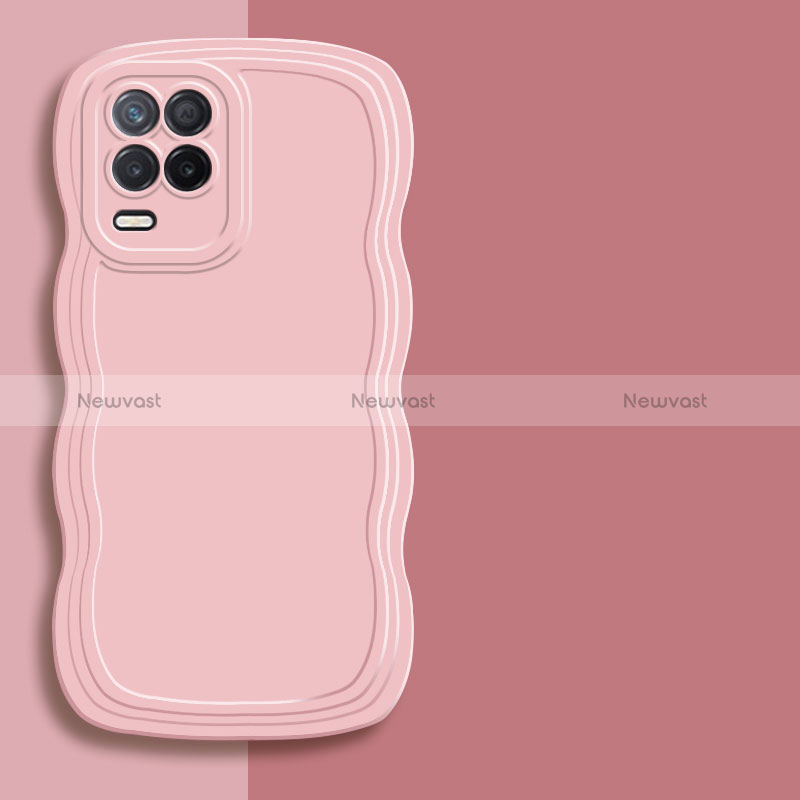 Ultra-thin Silicone Gel Soft Case 360 Degrees Cover YK1 for Realme 9 5G India Pink