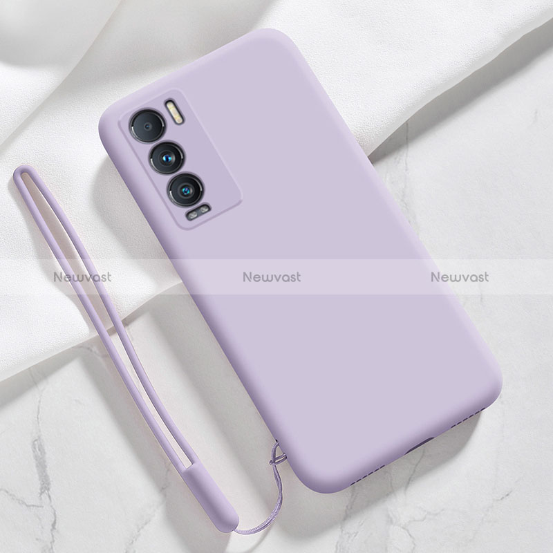 Ultra-thin Silicone Gel Soft Case 360 Degrees Cover YK1 for Realme GT Master Explorer 5G Clove Purple