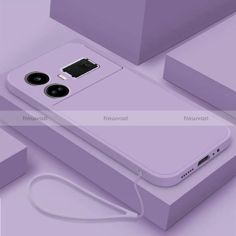 Ultra-thin Silicone Gel Soft Case 360 Degrees Cover YK1 for Realme GT Neo6 5G Clove Purple