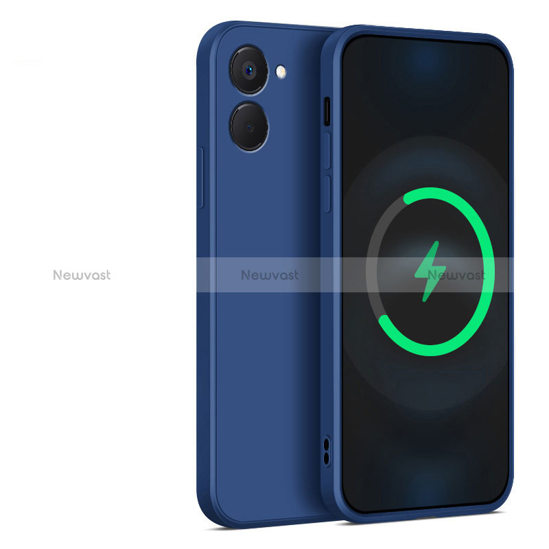 Ultra-thin Silicone Gel Soft Case 360 Degrees Cover YK1 for Realme V30t 5G