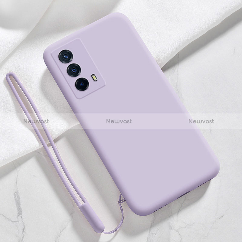 Ultra-thin Silicone Gel Soft Case 360 Degrees Cover YK1 for Vivo iQOO Z5 5G