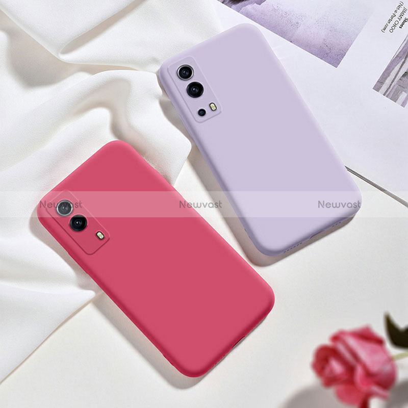 Ultra-thin Silicone Gel Soft Case 360 Degrees Cover YK1 for Vivo iQOO Z5x 5G