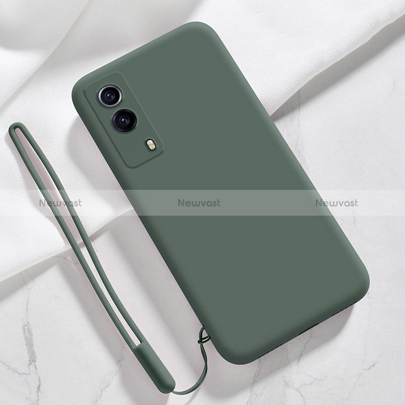 Ultra-thin Silicone Gel Soft Case 360 Degrees Cover YK1 for Vivo iQOO Z5x 5G