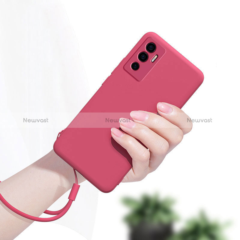 Ultra-thin Silicone Gel Soft Case 360 Degrees Cover YK1 for Vivo V23e