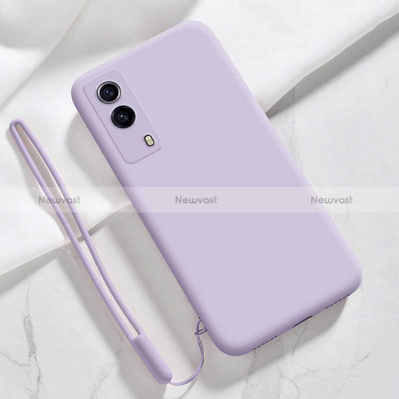 Ultra-thin Silicone Gel Soft Case 360 Degrees Cover YK1 for Vivo Y53s t2 Clove Purple